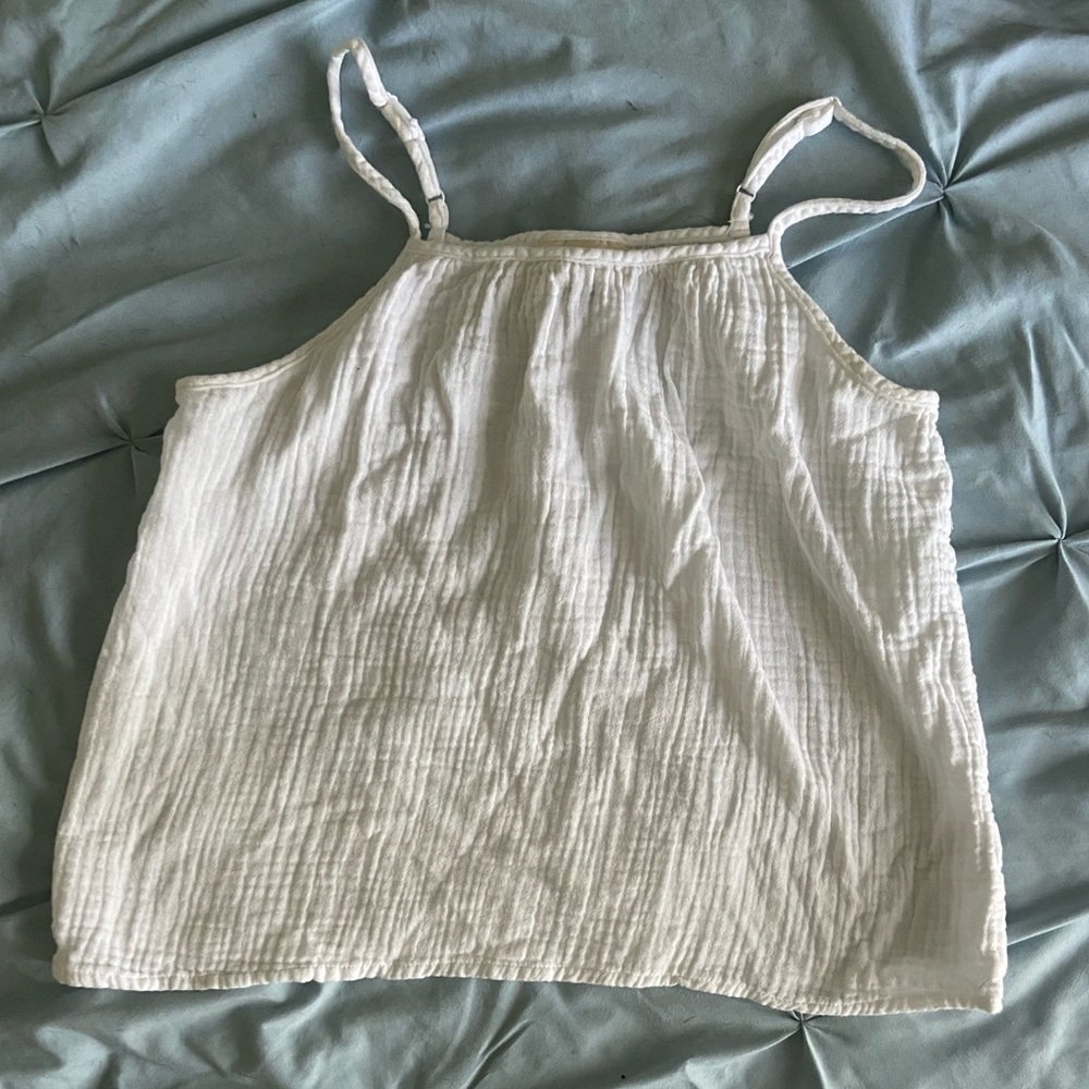 Flowy White Tank